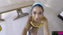 Brunette american teen masturbates