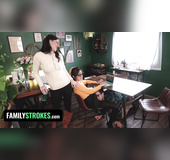 Big tits asian step daughter drilled