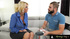 Angry blonde american mom nailed