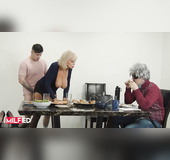Big tits gilf sucks dick