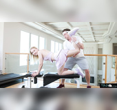 Beautiful blonde gets knocked with big dick