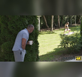 Small tits european daughter gets fucked by daddy