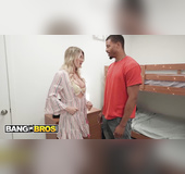 Hot blonde milf masturbates