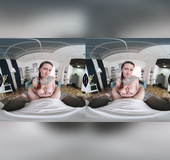 Horny beautiful girl gives handjob in the prison