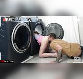 Small tits mom sucks dick