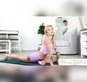 Hot blonde stepmom masturbates