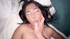 Beautiful brunette sucks dick