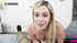 Big tits blonde teen gives handjob