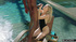 Pale skin blonde milf deep throated