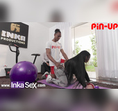Young fresh schoolgirl rough sex in the gym