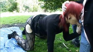 redhead whore black crotchless
