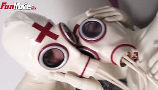 masked latex lovers indulge
