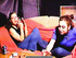 Red MILF and her bitchy friend smoking and chatting
