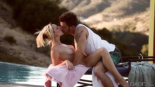 laid-back couple enjoys intense