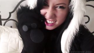 teen brunette chick moaning