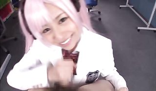 japanese teen with pink