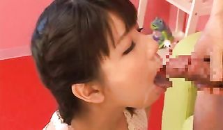 japanese babe pigtails sucks
