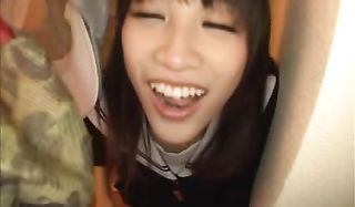 hot japanese babe sucks