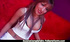 Huge-breasted 19 year-old brunette with pierced-nipples, white mini-skirt and fishnets fingers horny-pussy and rides cock