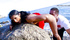 Desi girl gets her pussy eaten and fucked on the beach