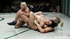Two nasty blondies from red team has won brunette chick and teasing her with rough fingering