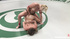 Small-titted short-haired blonde fighter fucking her defeated rival with vibro and strap-on