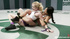 Blonde teen gal gets strap-on fucked from behind so hard