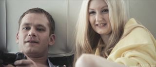 blonde girl enjoys having