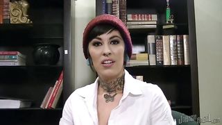 inked schoolgirl strips and